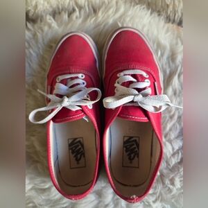 Red Vans Authentic. Unisex Size Men's 6.5 / Women's 8